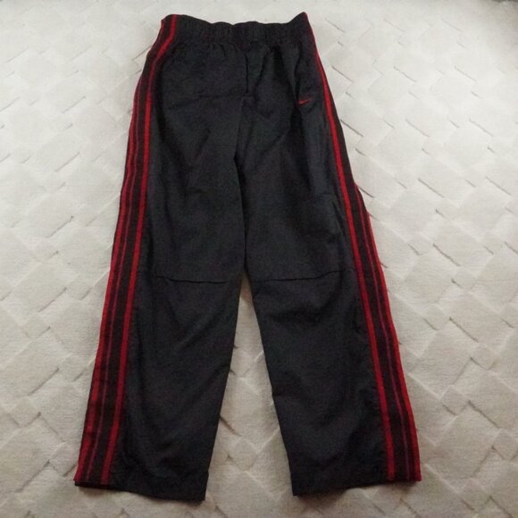 Nike Other - Nike Windbreaker Pants Mens Medium Black Red Y2K Vintage Velcro Side Strapped